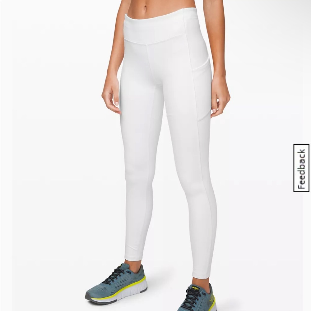 Lululemon speed up tight leggings white